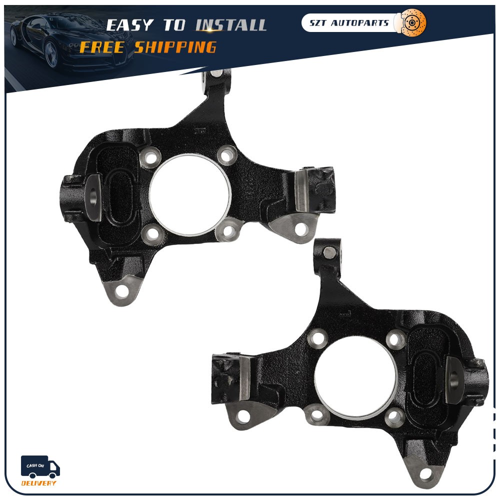 2X Steering Knuckles For 2001-2010 Chevrolet Silverado 2500 HD Front Left Right