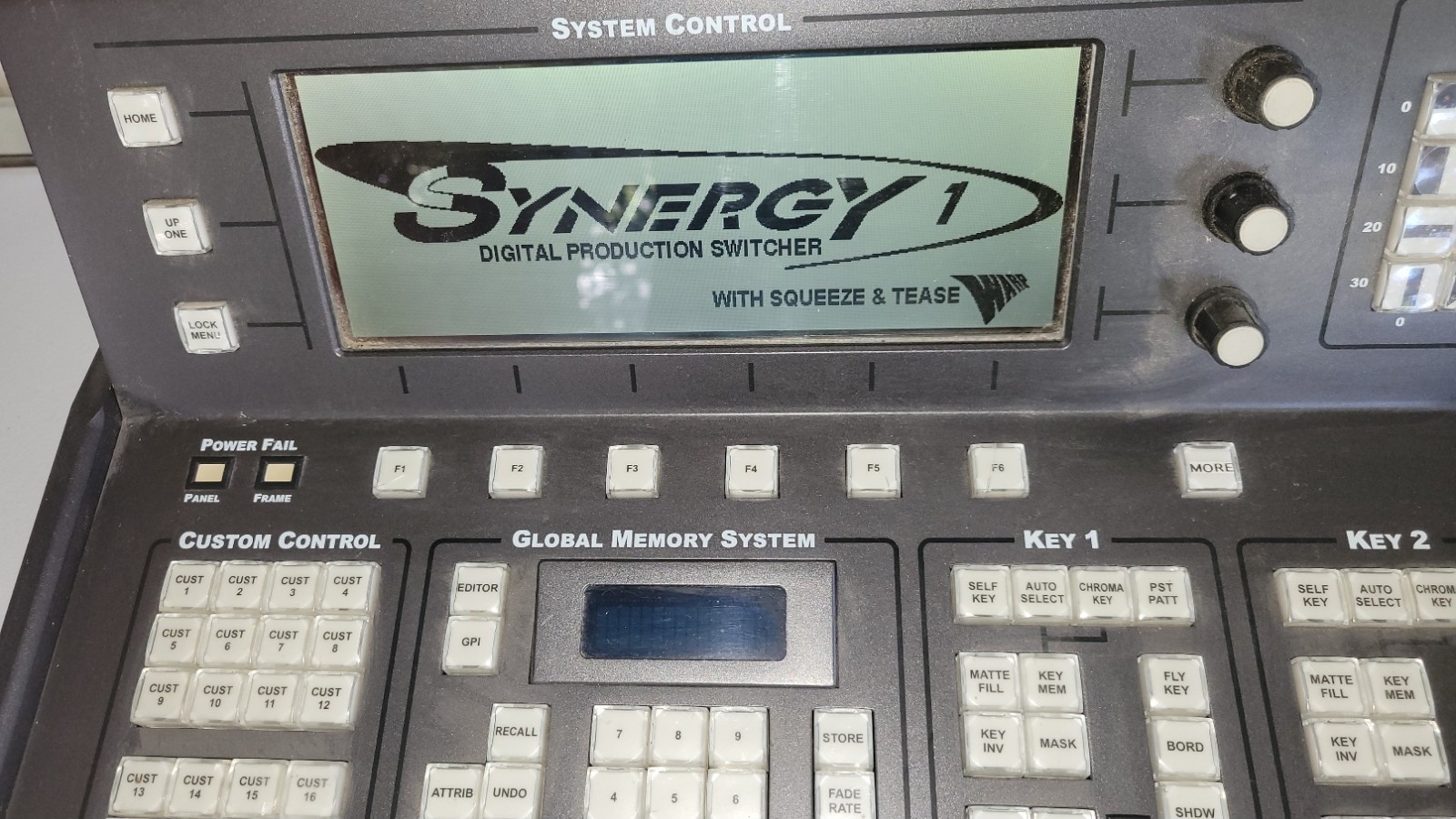 Ross Synergy 1 Digital Production Switch Board Control Panel Selling Not Working