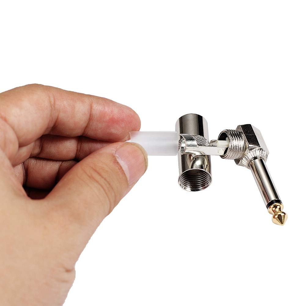 Audio 1/4" 90 Degree Right Angle Plug, 6.35mm TS Plug 5PACK