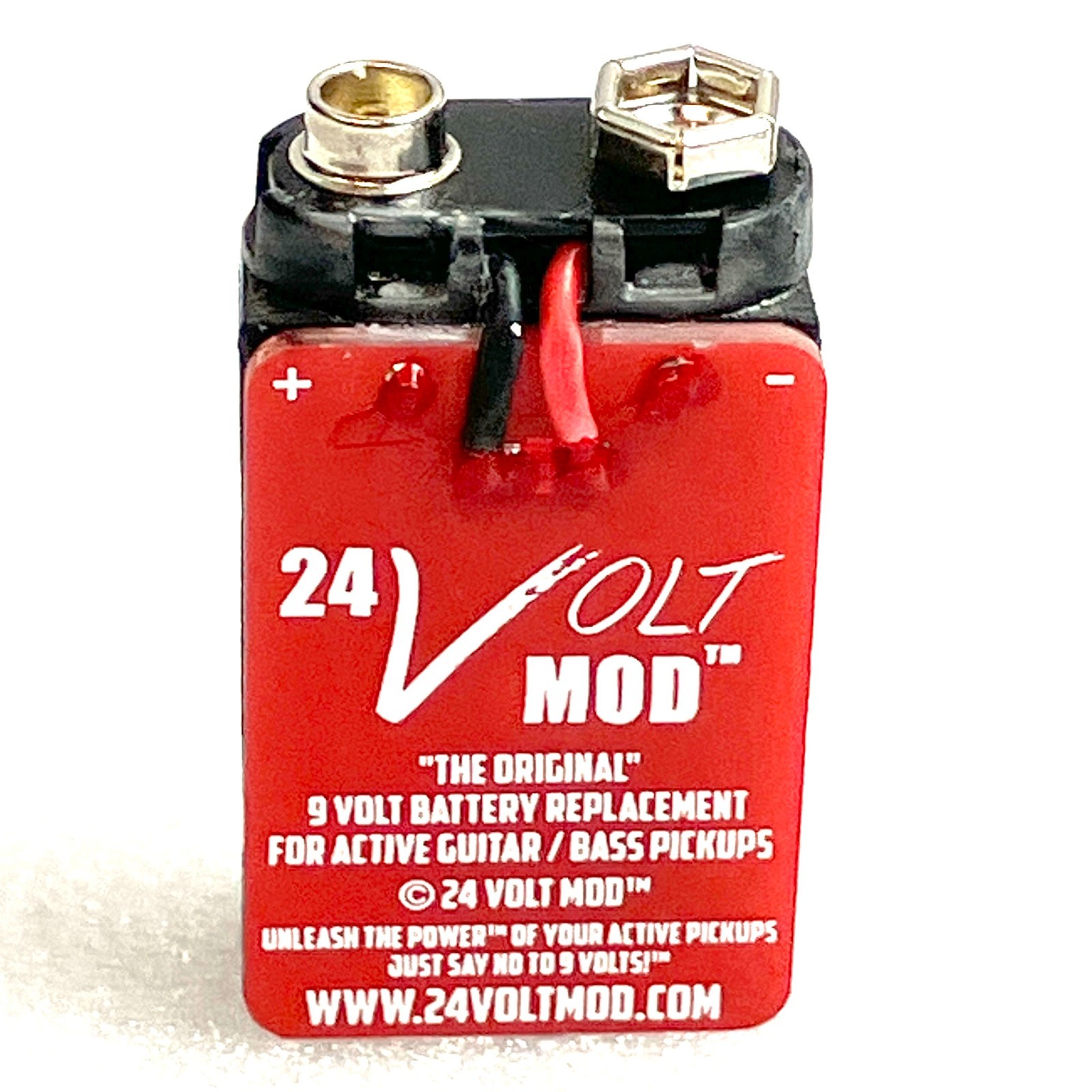 Red 24 Volt Mod™ The Original For EMG Active Guitar Bass Pickup 24V Mod