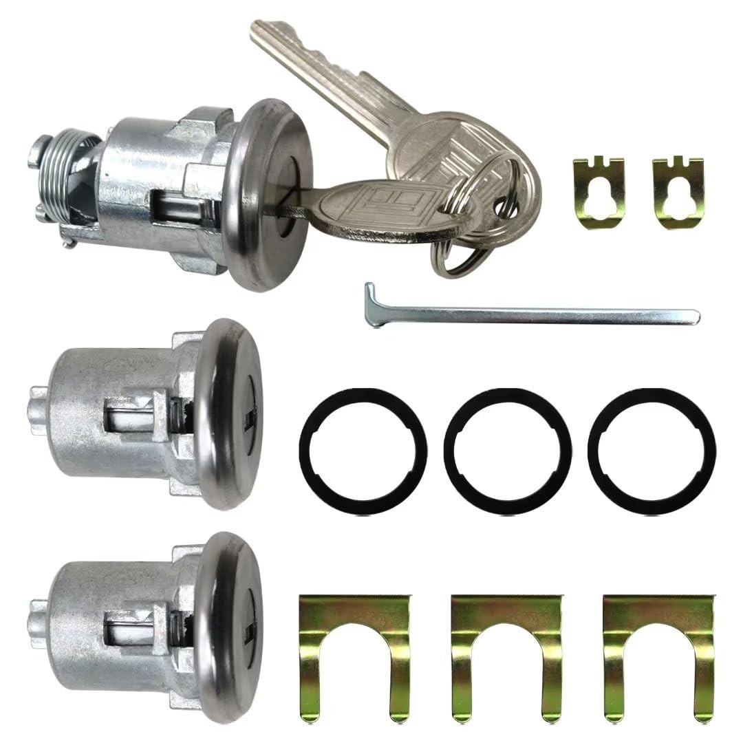 654394765282 Door Lock Cylinder &2 Keys Doors/Trunk Lock Key Set Replacement ...
