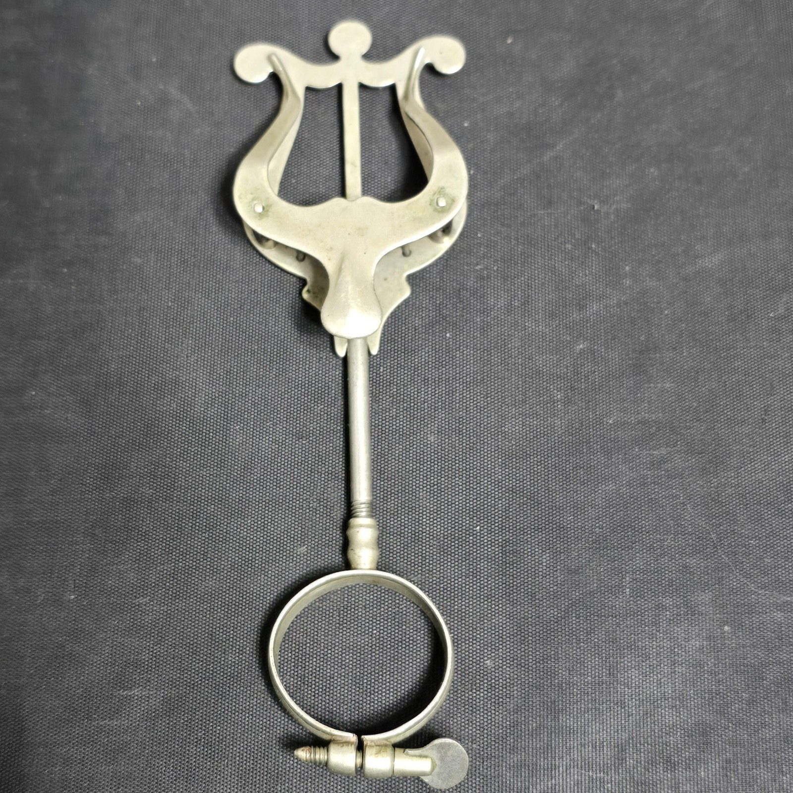 Silver Clamp On Marching Lyre Sheet Music Holder Instrument Made In France Band
