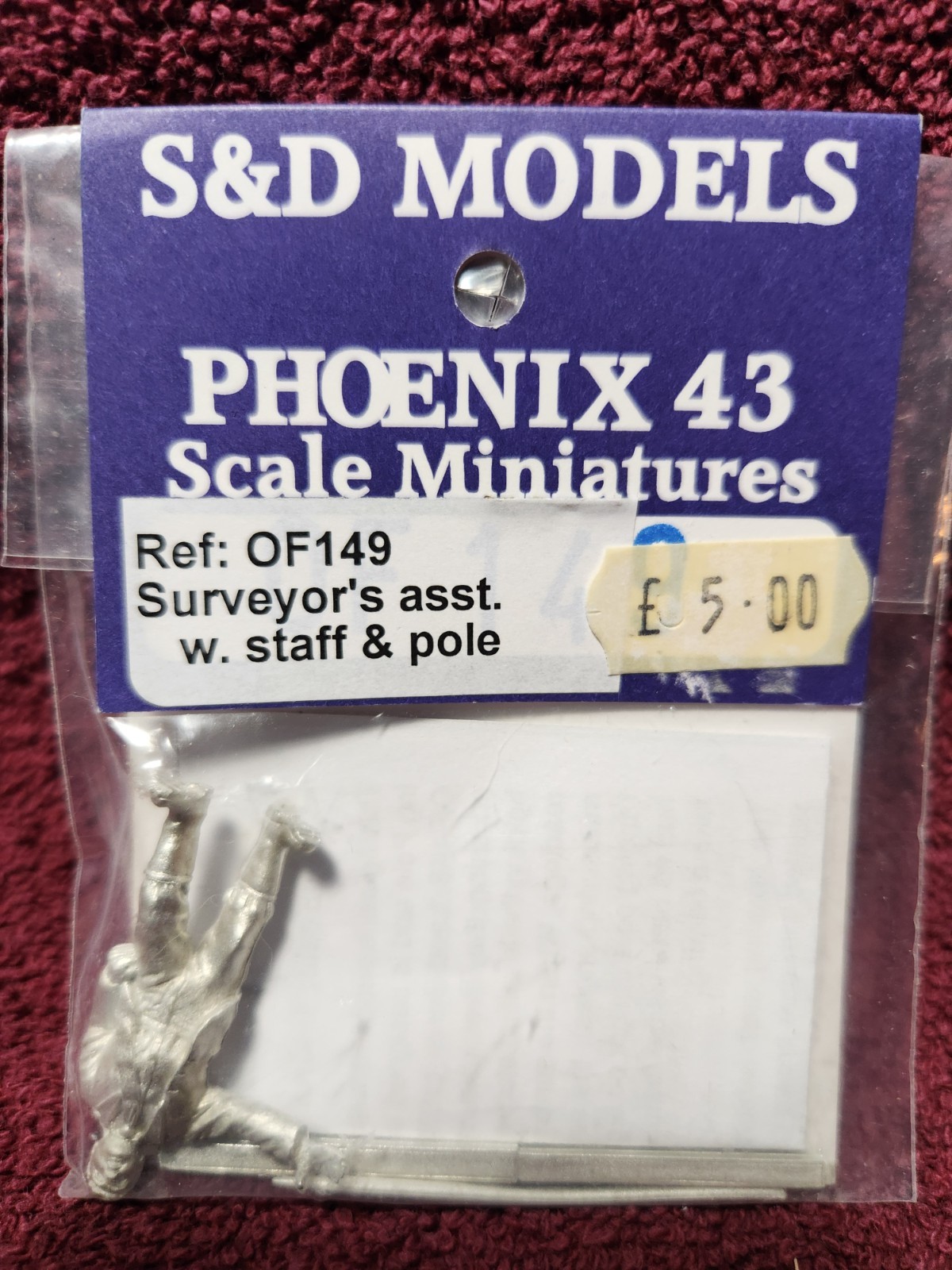 S&D Models Phoenix 43- OF 149-Surveyors assistant with staff and range pole