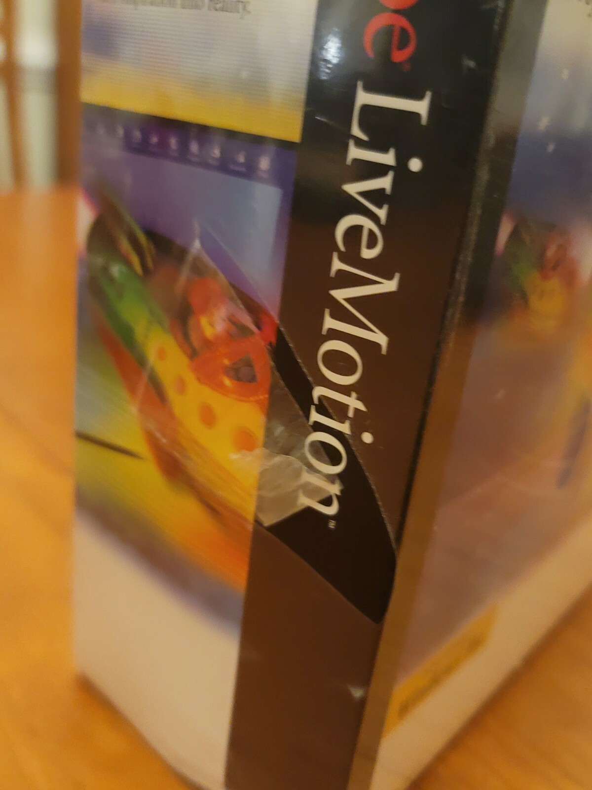 SEALED Adobe Live Motion PC Box 2000 Windows ME/NT/98 Retro Web Design
