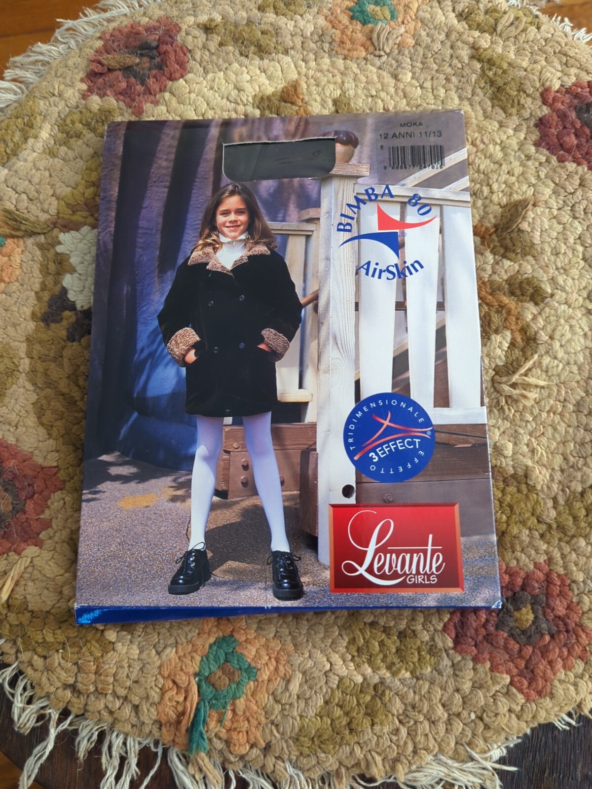 New Levante Italy STOCKINGS CHILD SIZE Brown Moka Size 12 - 11/13 Years Bimba 80