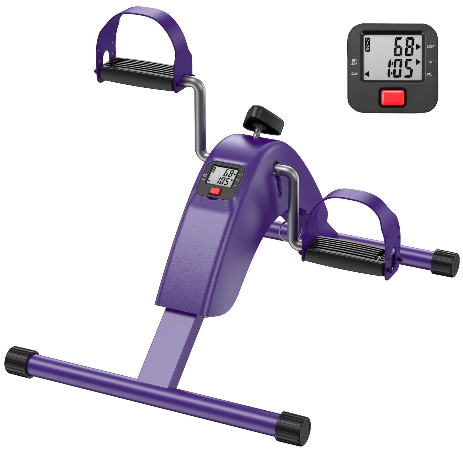 Under Desk Bike Pedal Exerciser for Arms and Legs | Foldable Mini Exercise Bi...