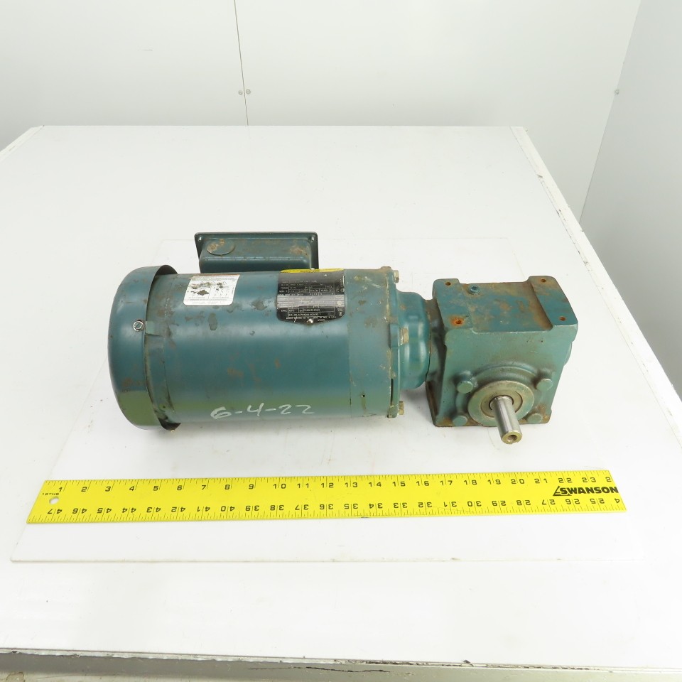Tigear 17Q05R14 5:1 Ratio Right Hand Gear Reducer 1HP 230/460V 3PH 350RPM Output