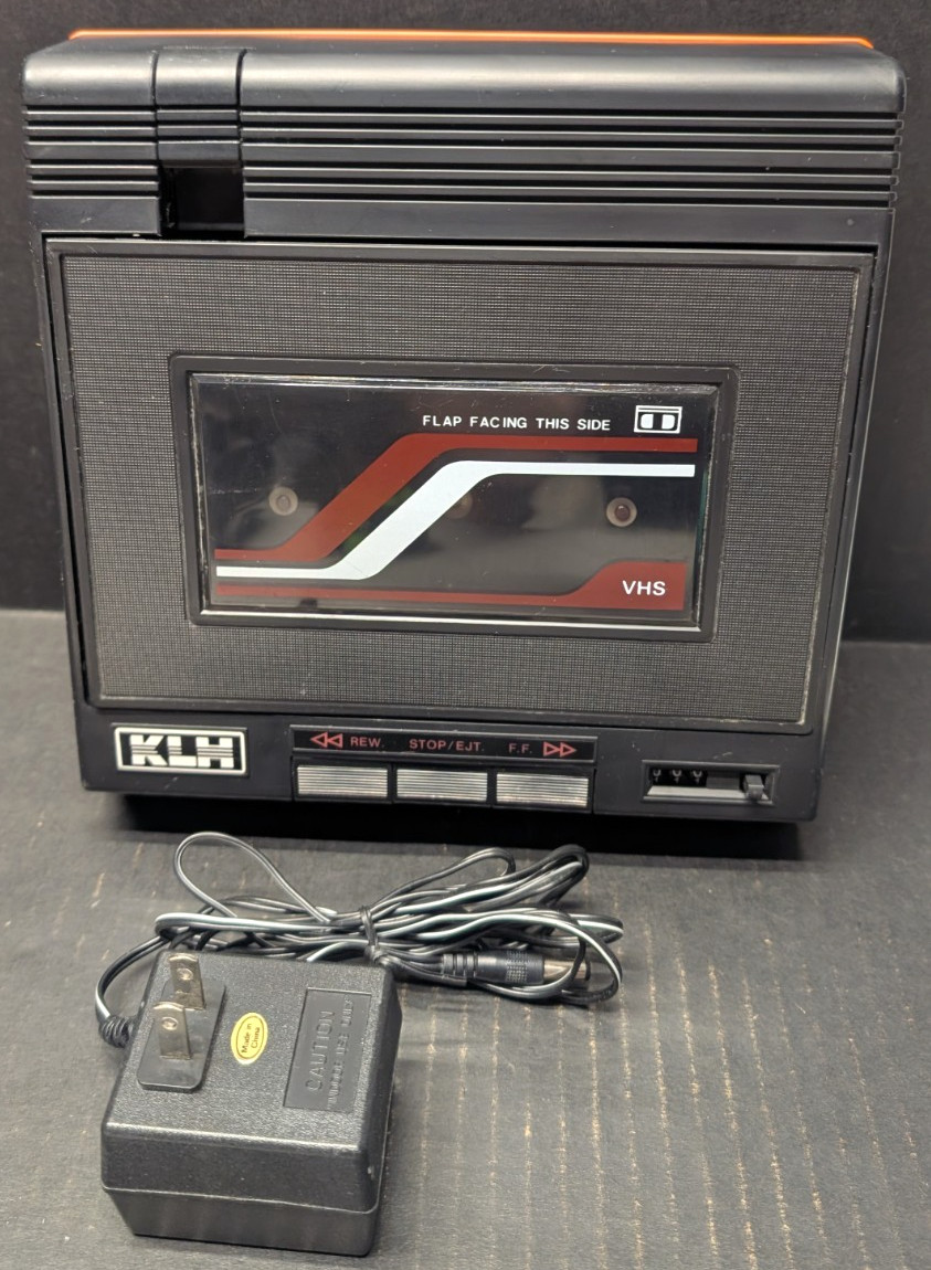 Vintage KLH LR-90A Video Cassette VHS Rewinder/Fast Forwarder Tested & Works