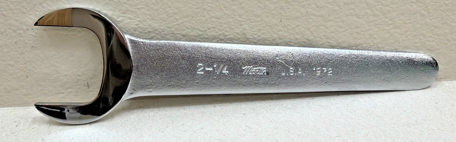 Martin Tool 1972 2-1/4 Inch Chrome Straight Service Wrench
