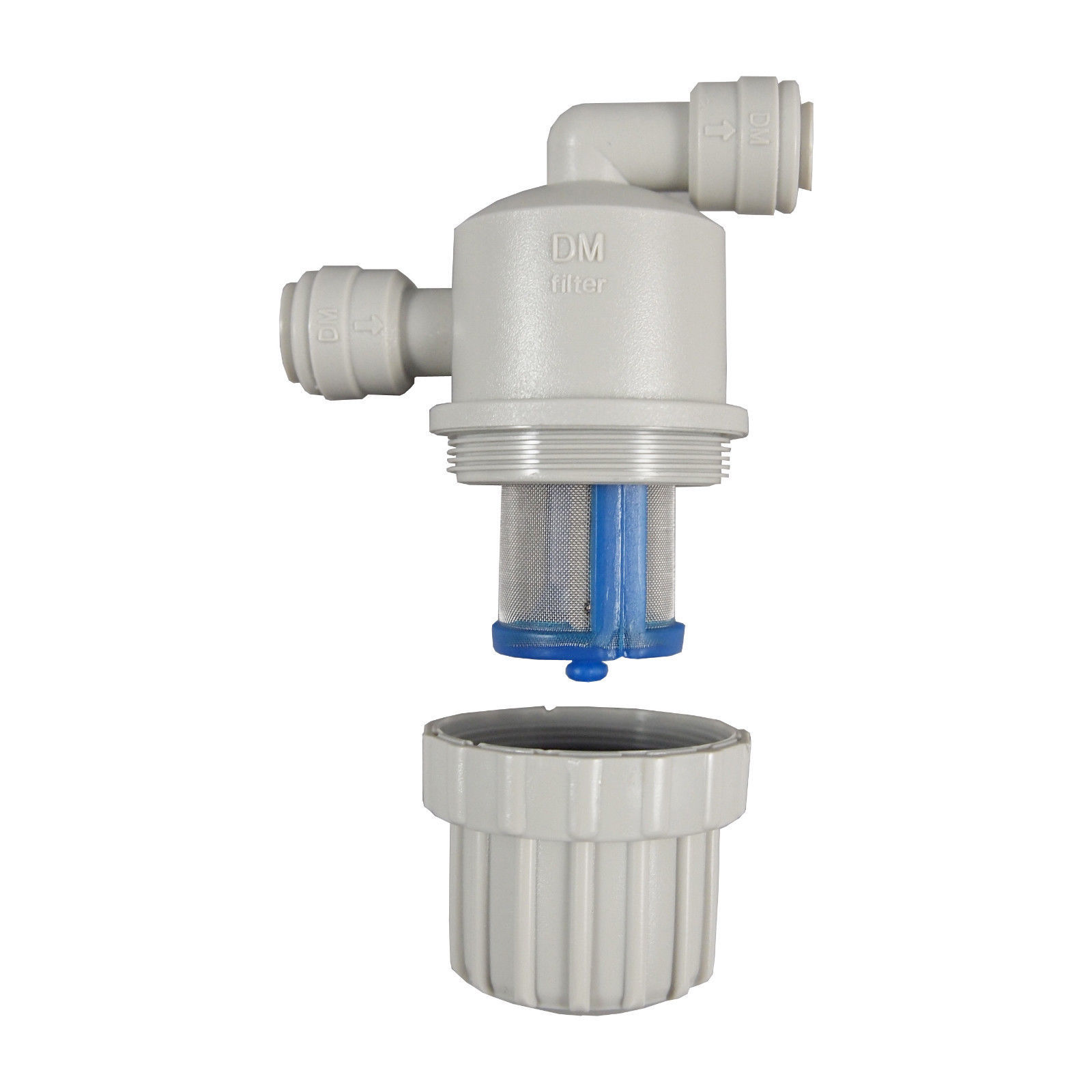 DMFIT filter strainer 3/8" x 3/8" push-in 100 mesh