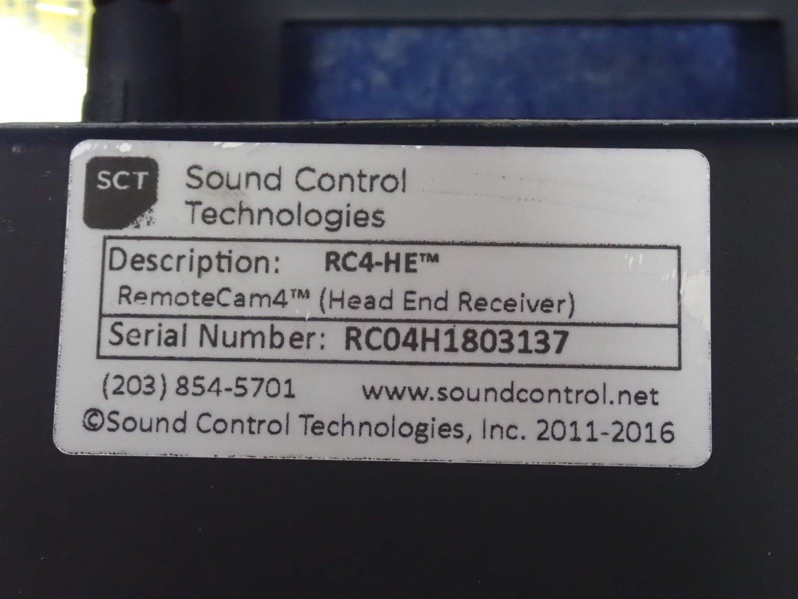 Sound Control RC4-HE Head End Module with RC-RK2 Rack Shelf (M17)