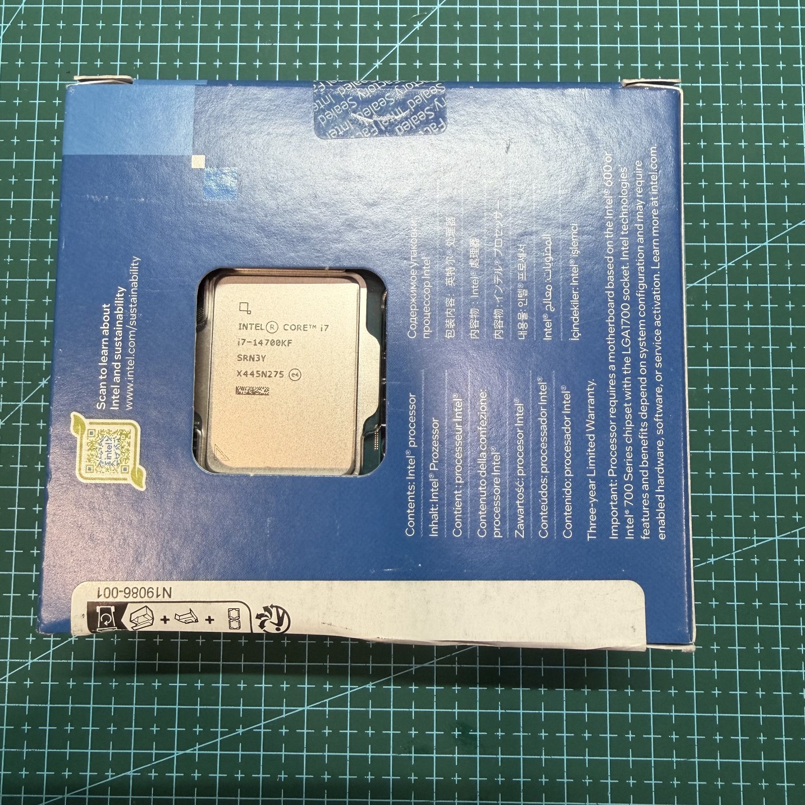 Intel Core i7-14700KF CPU 14th Gen LGA 1700 20-Core Desktop Processor