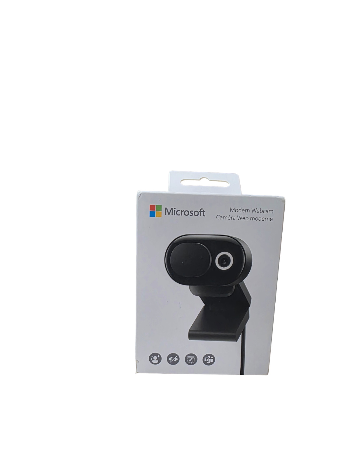Microsoft Modern Webcam 1080p HD Noise Cancelling Mic Black Open Box