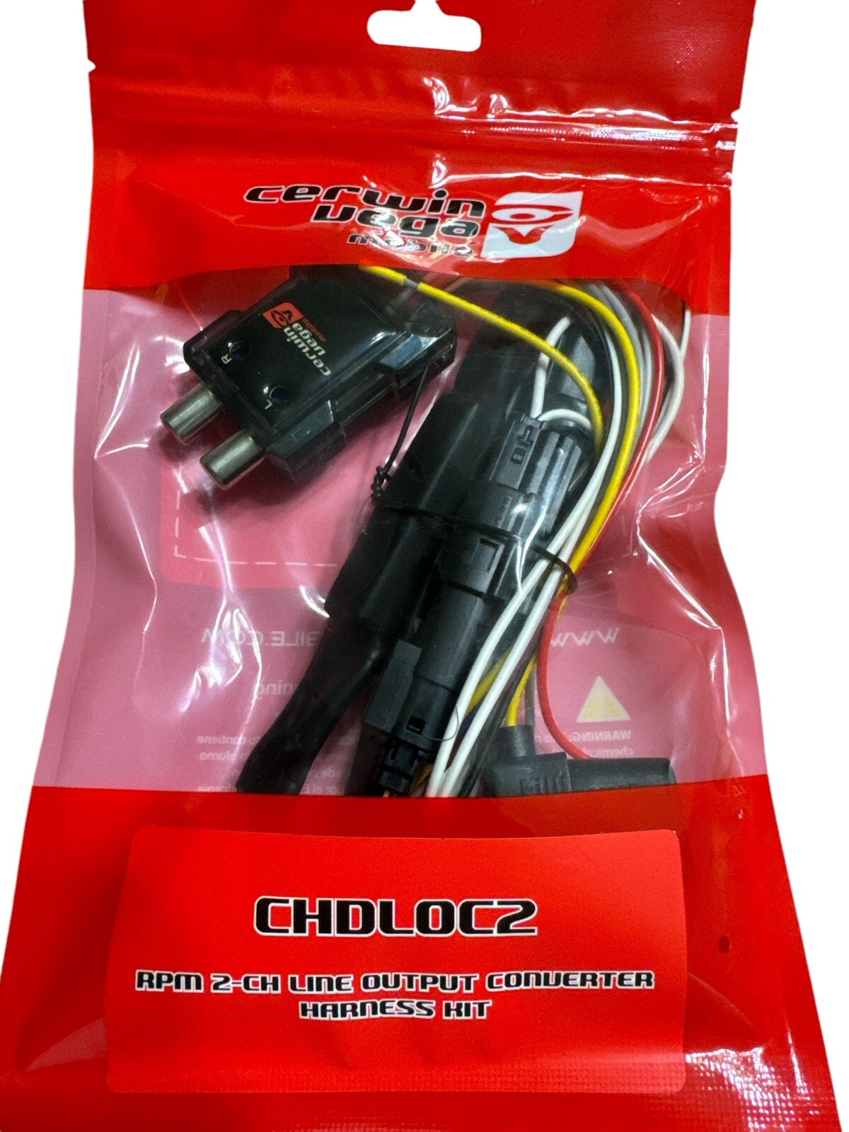 Cerwin Vega CHDLOC2 For Harley Davidson 2 Channel Line Output Converter Harness