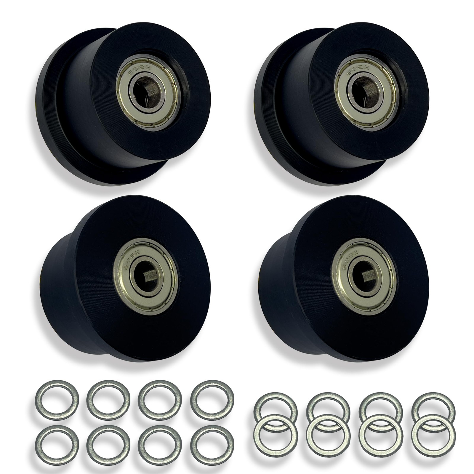 Upgraded Machined Wheels/Rollers Compatible with Total Gym,Replacement Parts