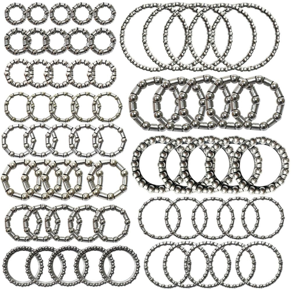 12 Kinds of 5 Sets Bike Ball Bearing Headset Retainer Crank Caged Wheel Ball Dia
