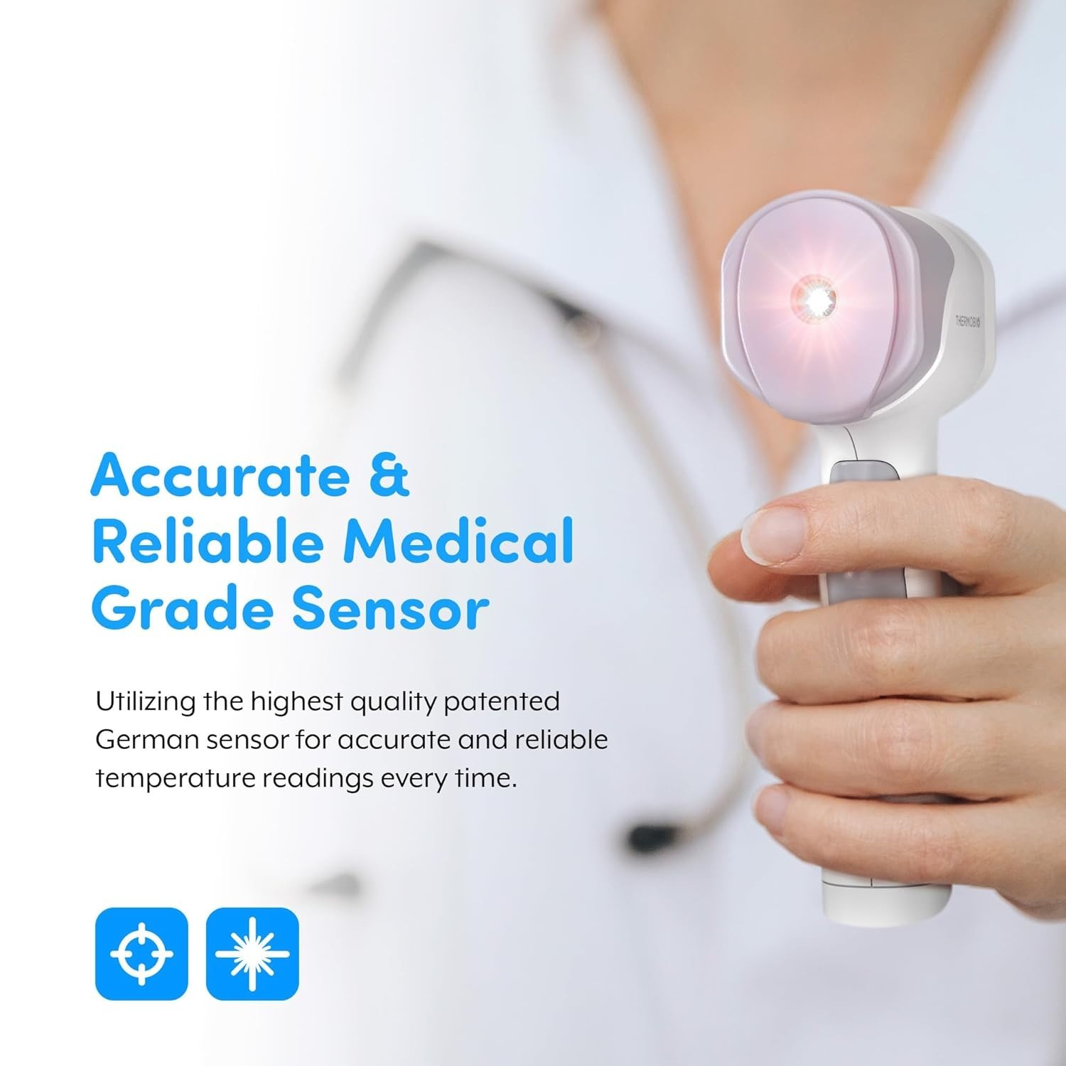 Accurate Touchless Forehead Thermometer with Ultra Clear Digital Screen