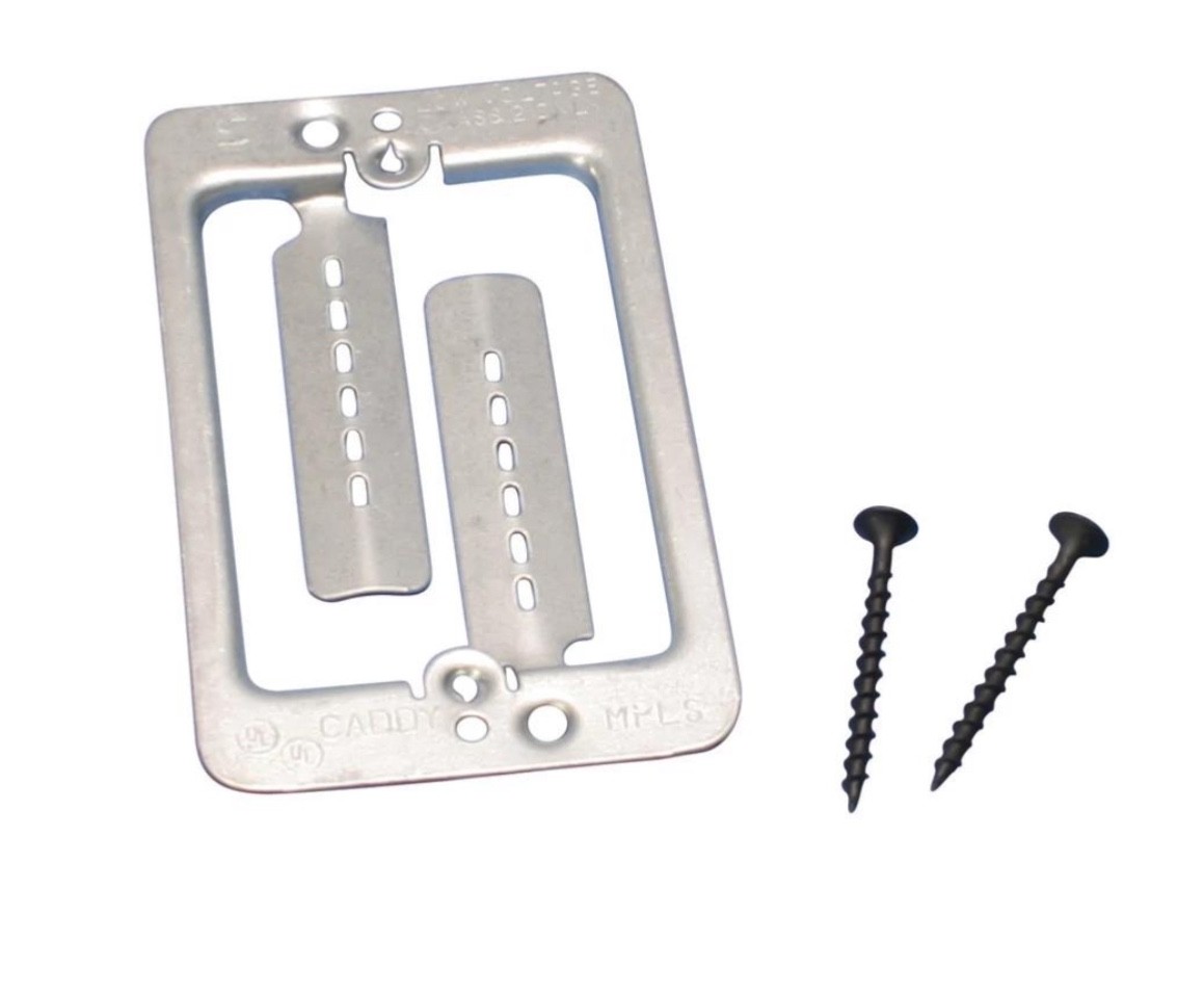 (PACK OF 10) SINGLE GANG SCREW MOUNT LOW  VOLTAGE BRACKET CADDY MPLS.