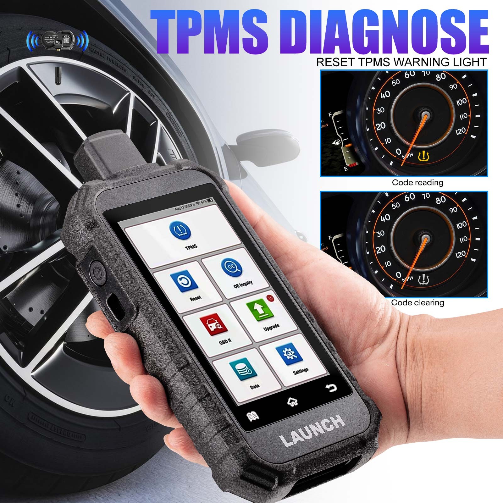 LAUNCH Creader TPMS 5011 V2 TPMS Sensor Activation/Reading/ Diagnosis/Learning