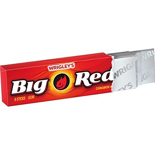 Wrigley's Big Red Chewing Gum 5 Sticks 20 Packs Free Shipping
