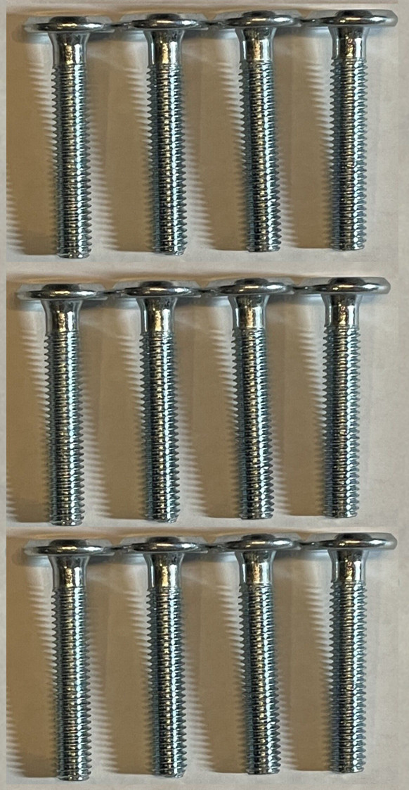 12x IKEA HEX4 SCREW SCREWS METRIC HEAD CAP STEEL M6 35MM PART # 105107