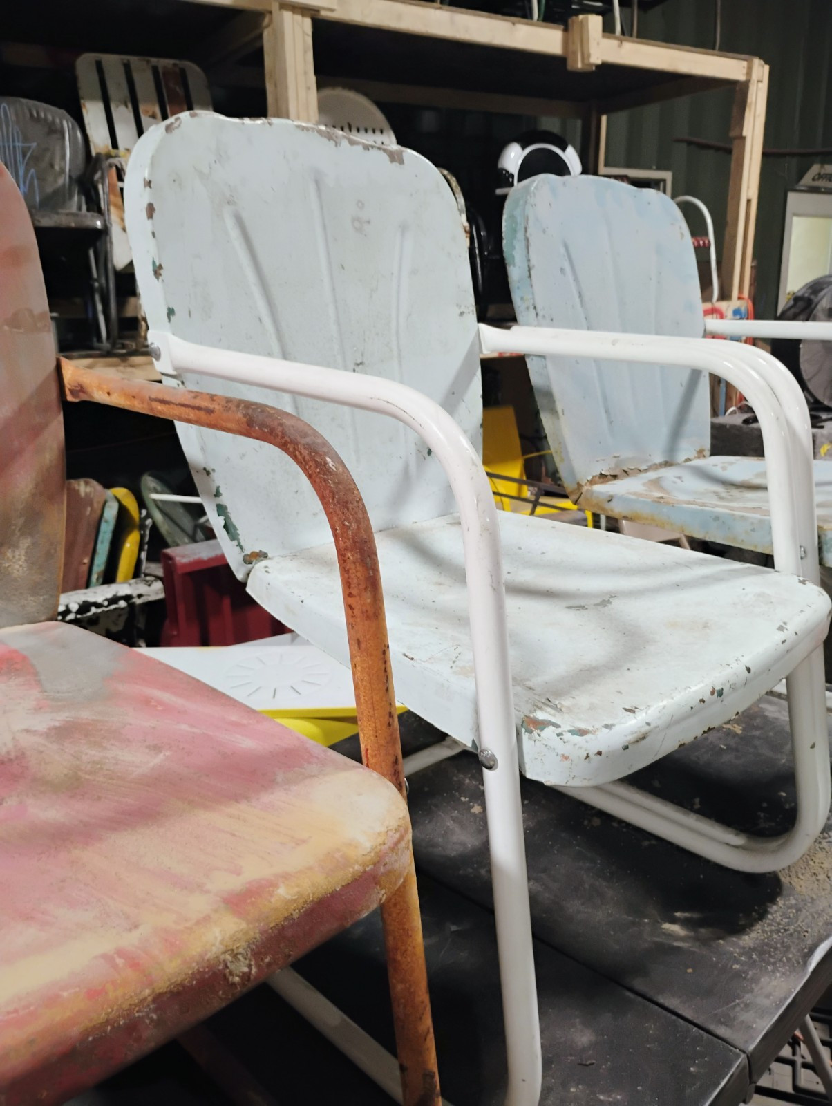 Vintage Edwards Manufacturing Fork Chairs (Set Of 2)