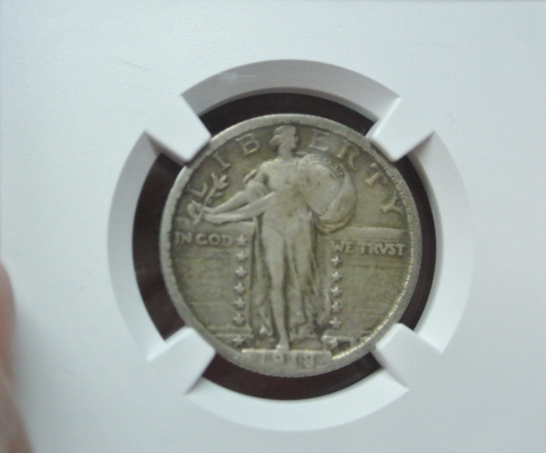 1918/7-S Standing Liberty Quarter 25C NGC VF DETAILS