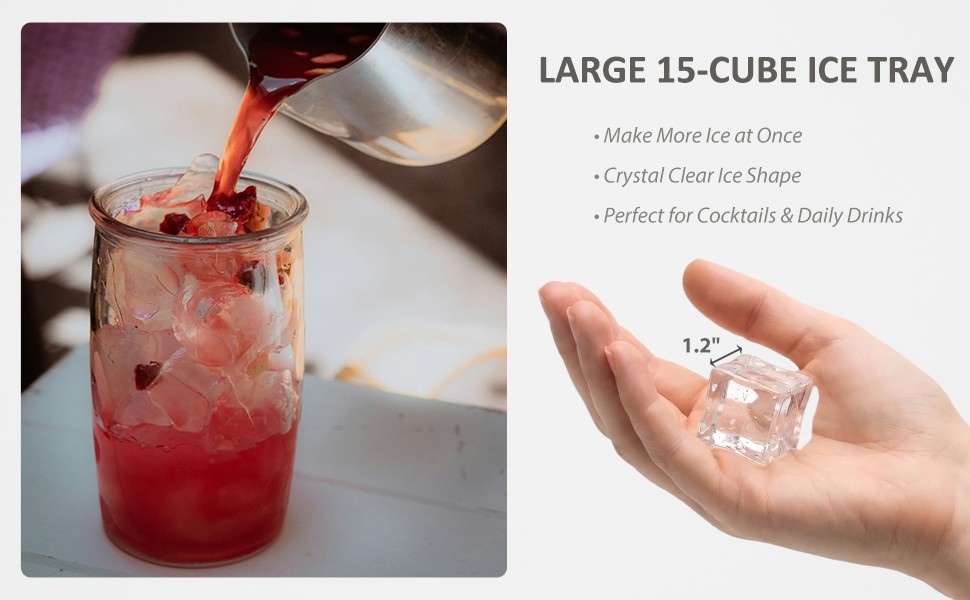 Silicone Ice Cube Trays with Lid, 2 Pack Ice Cube Molds, Easy Release Ice Cube