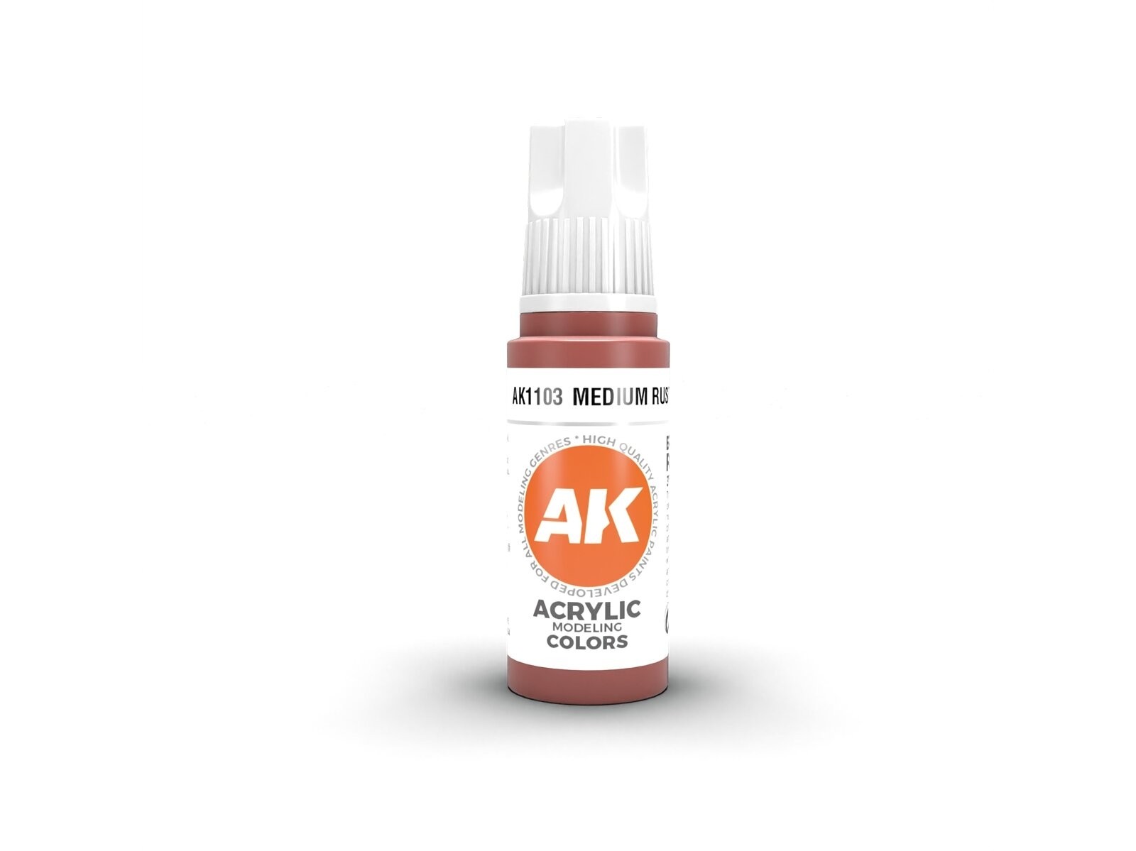AK Interactive - Medium Rust - standard 3rd generation Acrylic paint, 17ml, AK11
