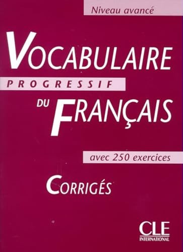 Vocabulaire progressif: Corriges avance by Miquel Paperback Book The Fast Free