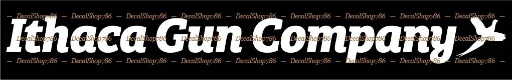 Ithaca Gun Company - Outdoor/Hunting Sports - Vinyl Die-Cut Peel N' Stick Decals