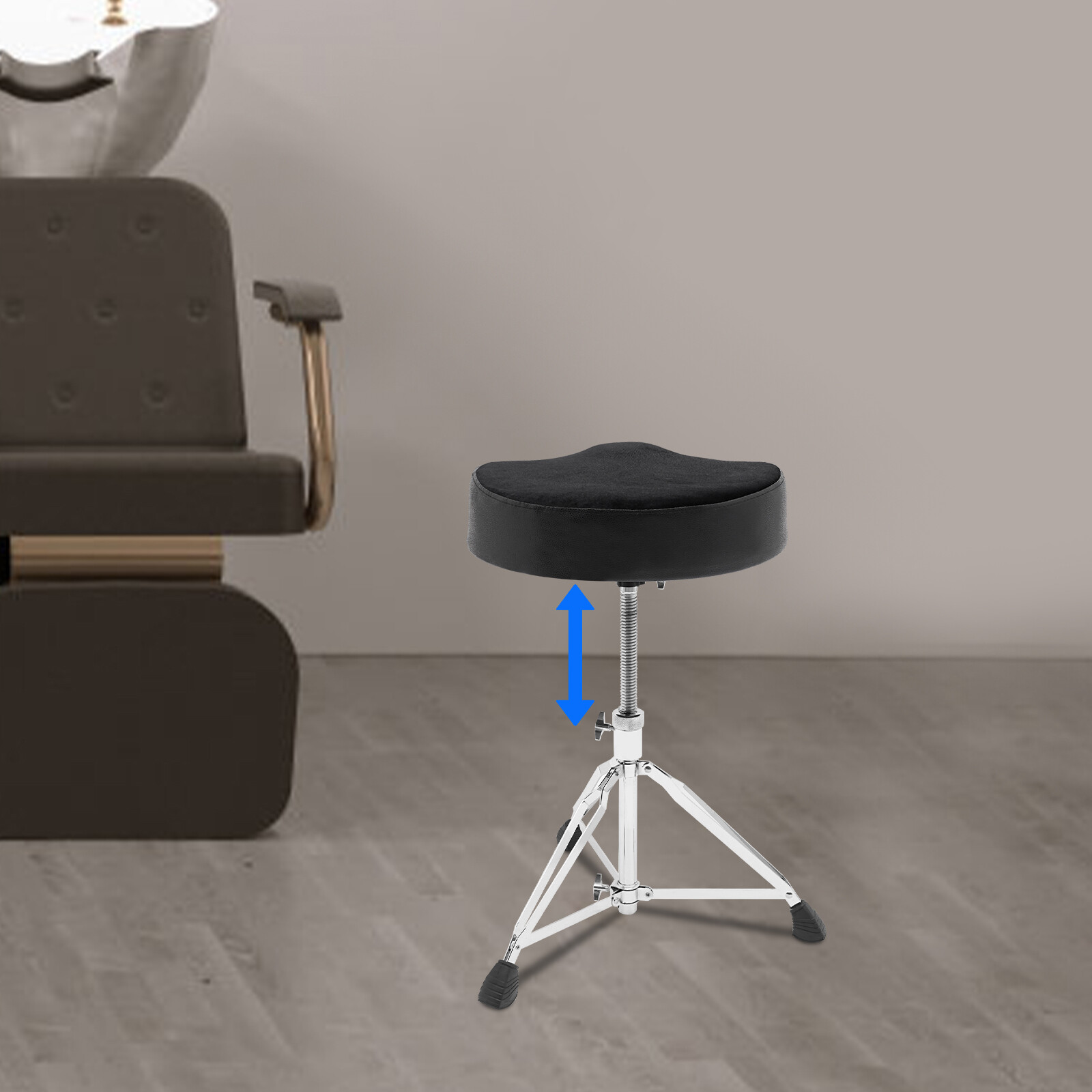 100kg/220.46lbs Drum Chair Seat Padded Drum Seat Height Adjustable Drum Stool