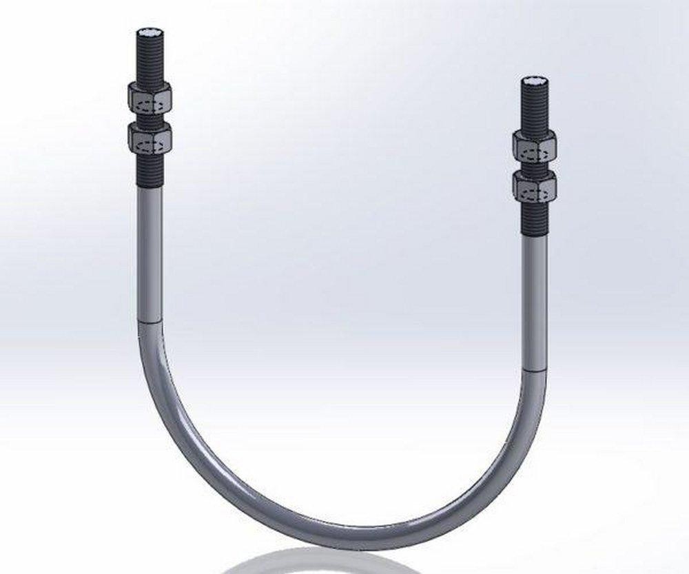 Empire 137G0400 U-Bolt Standard with Hex Nuts 4 in IPS