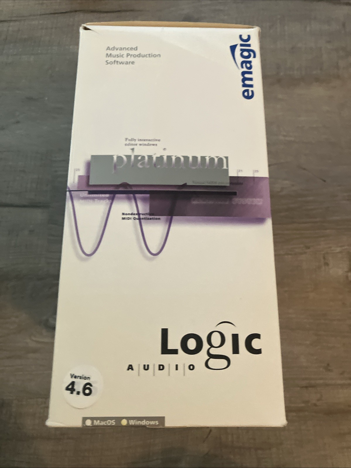 Emagic Logic Audio Silver 4.6 Windows vintage daw audio recording software