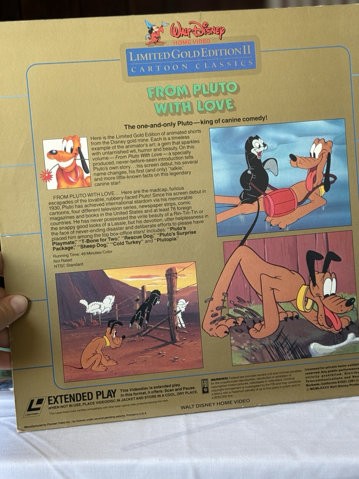 Vintage Disney Láser Videodisc