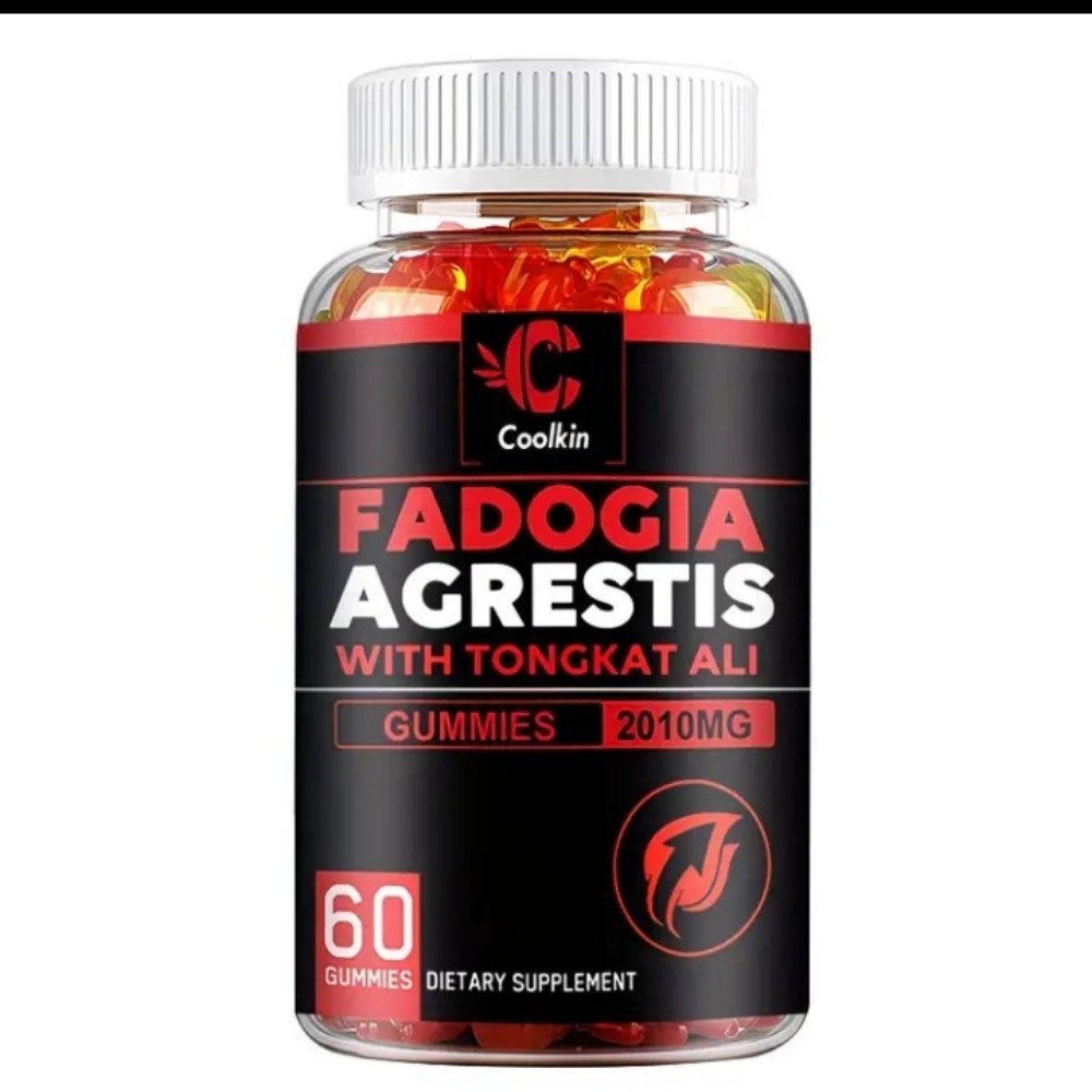 Fadogia Agretis Tongkat Gummies 2 Month Supply for Vigor Test Booster+ Endurance