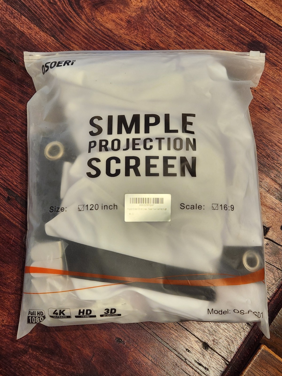 Osoeri Projection Screen- 120 inch- large film, movie, video, TV screen