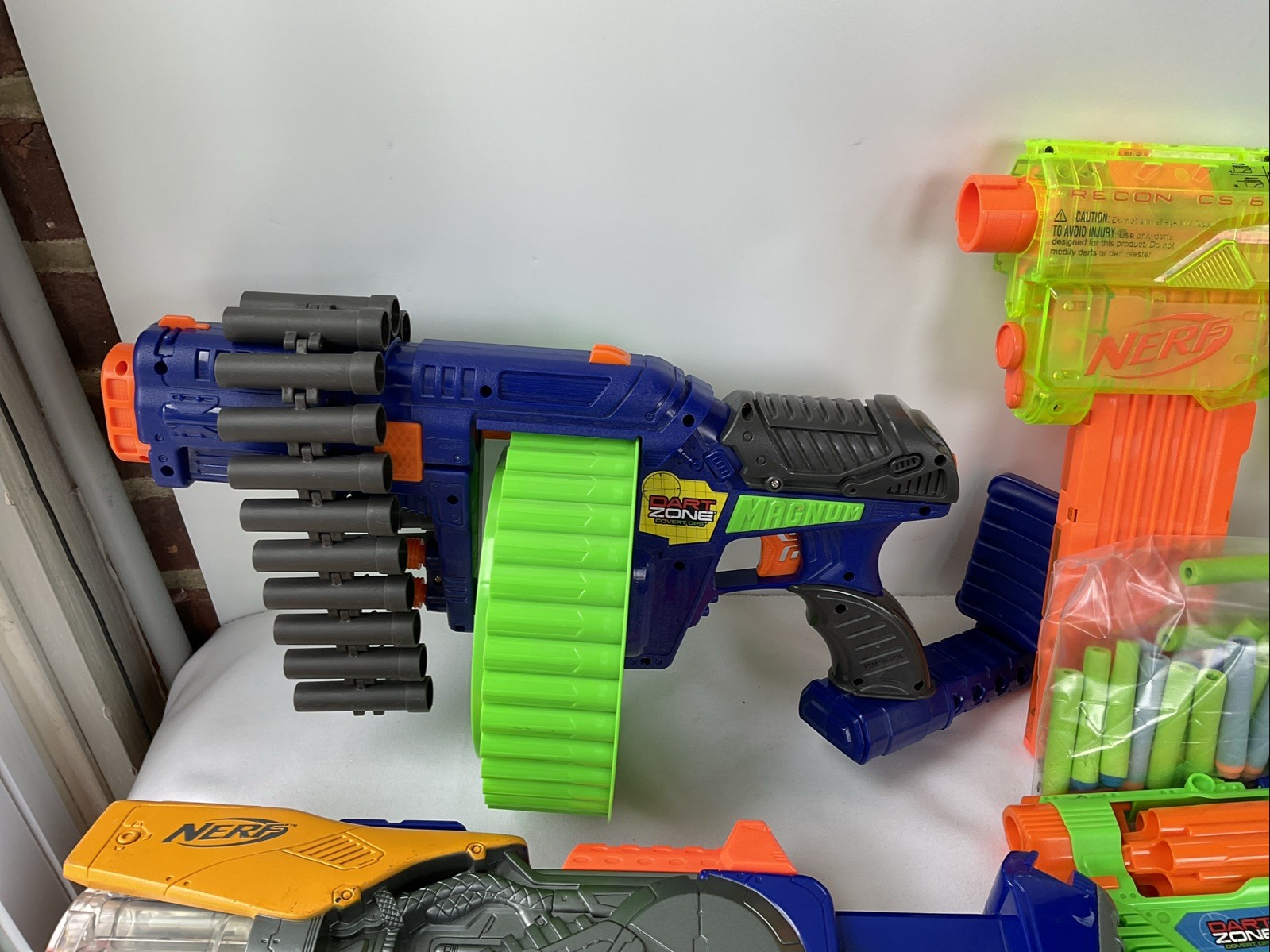 8-Dart Zone/Nerf/Buzz Bee/Assorted Soft Dart Guns Lot TESTED