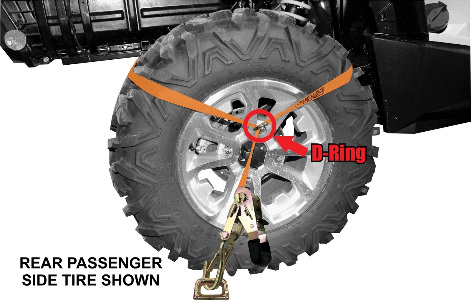 Superclamp ATV/UTV Strap Kit with Deck Hooks and Storage Bag 9000 ATV TIE DOWN
