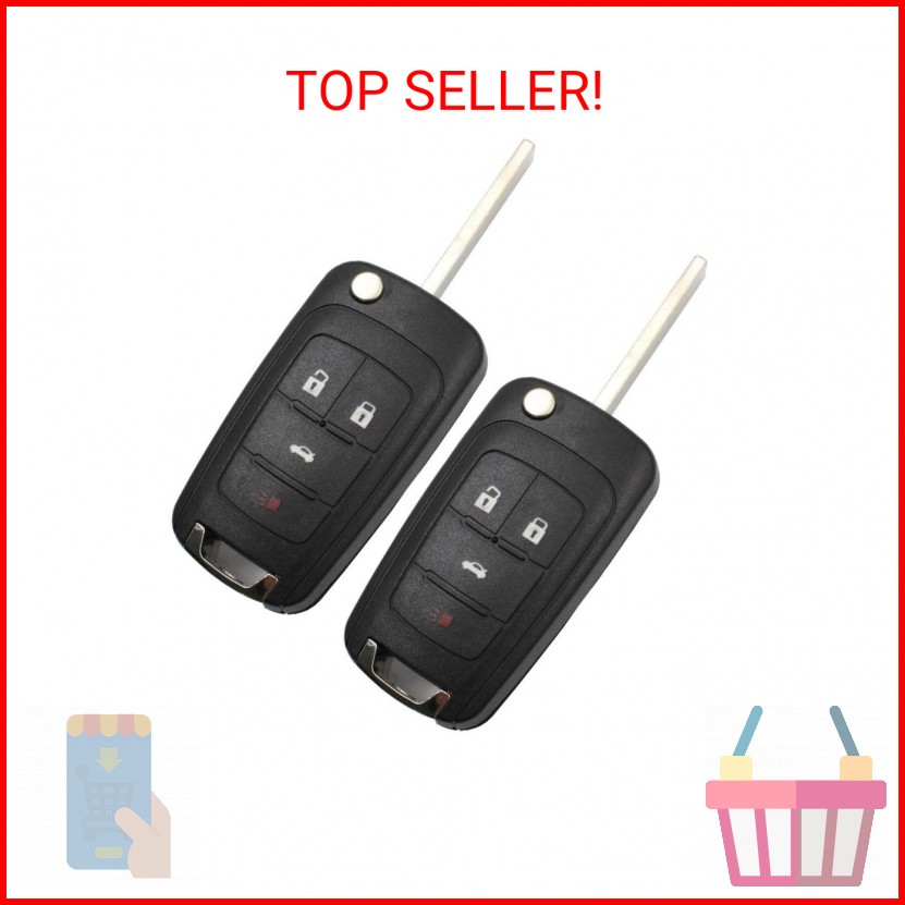 2X Remote Key Fob Shell Case Fit for Chevrolet Camaro 2011 2012 2013 2014 2015 2