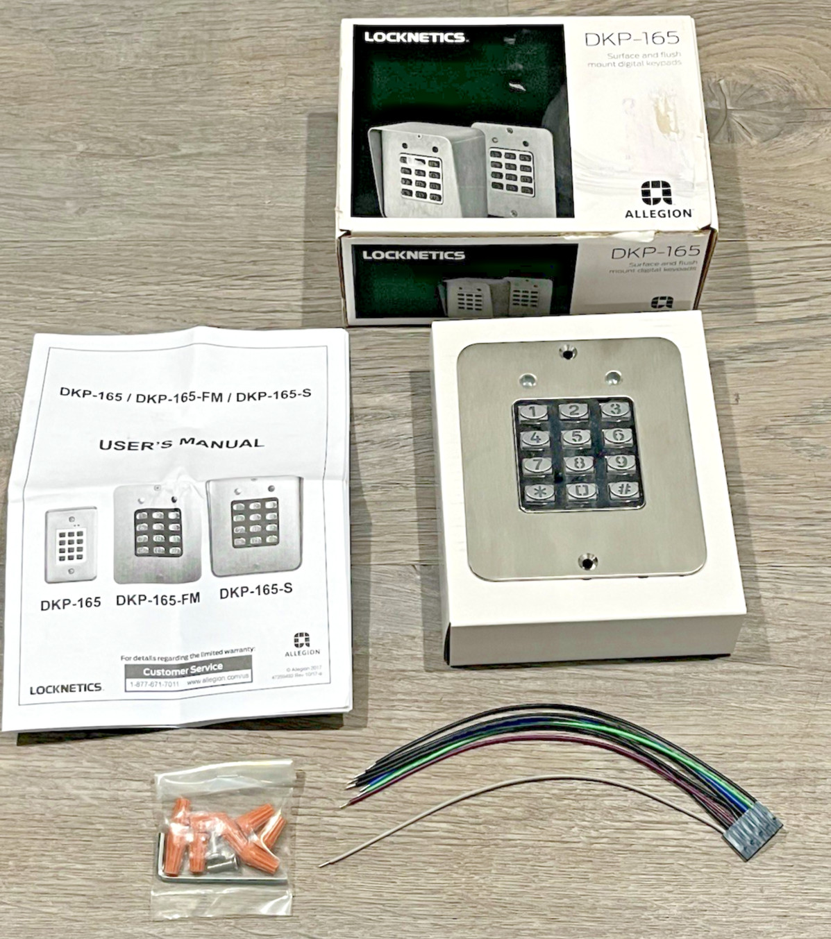 Brand New-Locknetics/Allegion DKP-165 Digital Keypad Flush Mounted 32D