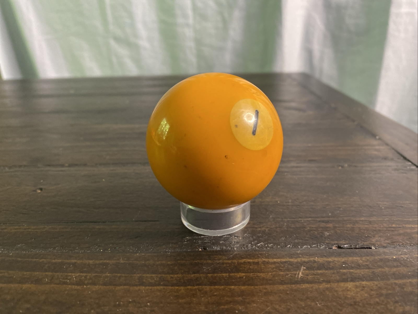Vintage pool billiards REPLACEMENT BALL number 1 YELLOW