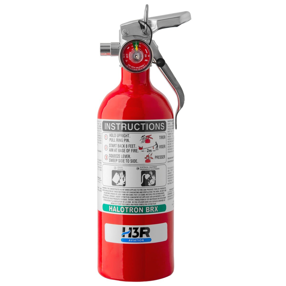 337TS - 1.92 lb. Halotron BrX Fire Extinguisher- For Aircraft Use Only