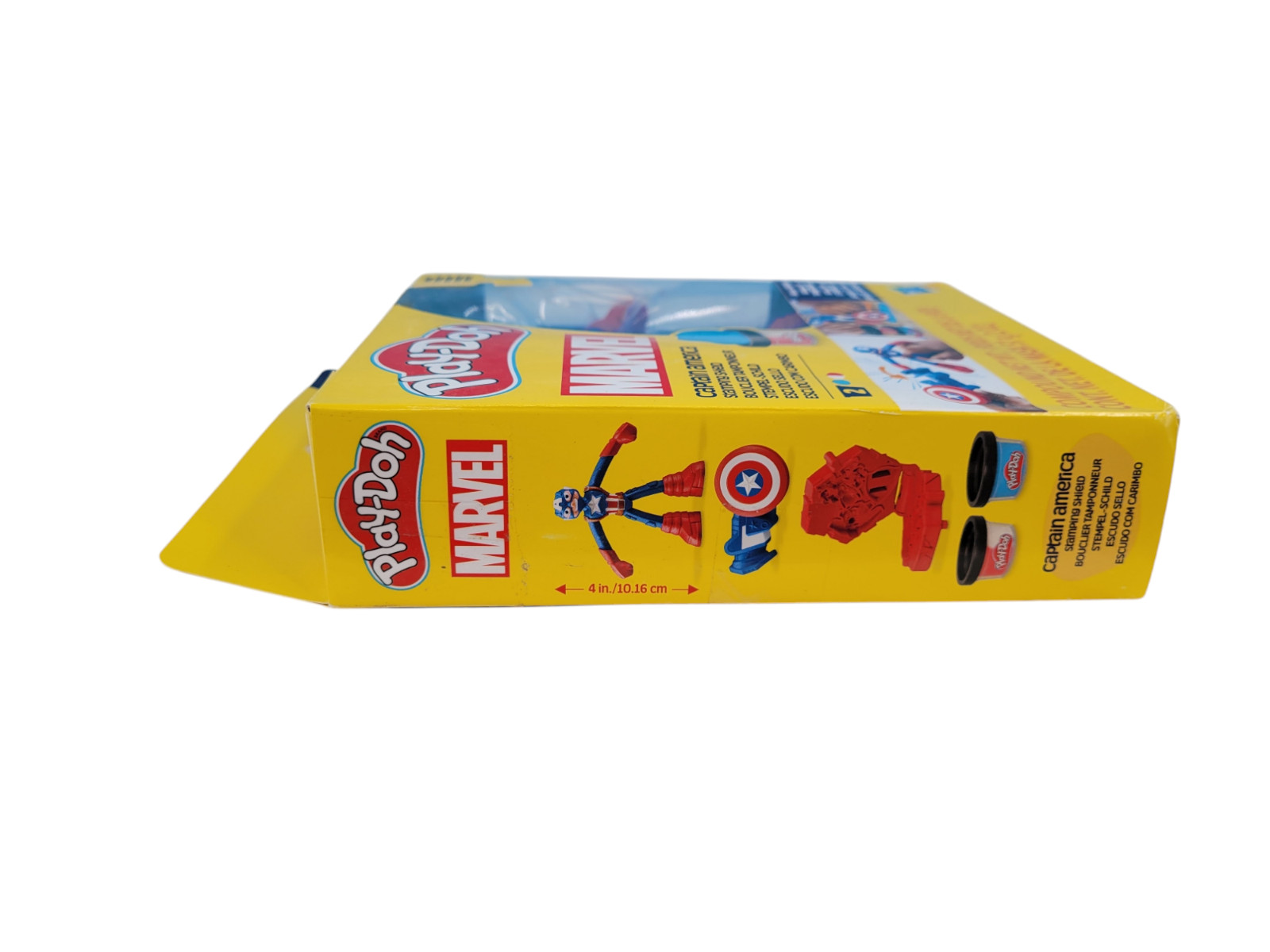 Play-Doh Marvel Captain America Bendy Action Fig + Stamping Shield + 2 Compounds