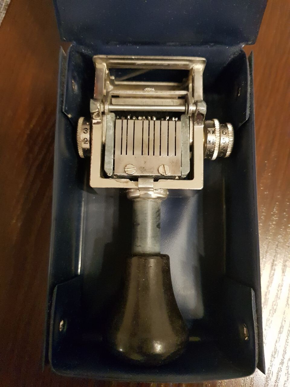 Numerator Mechanical Postmark Vintage Stamping Old Numbering Machine Metal