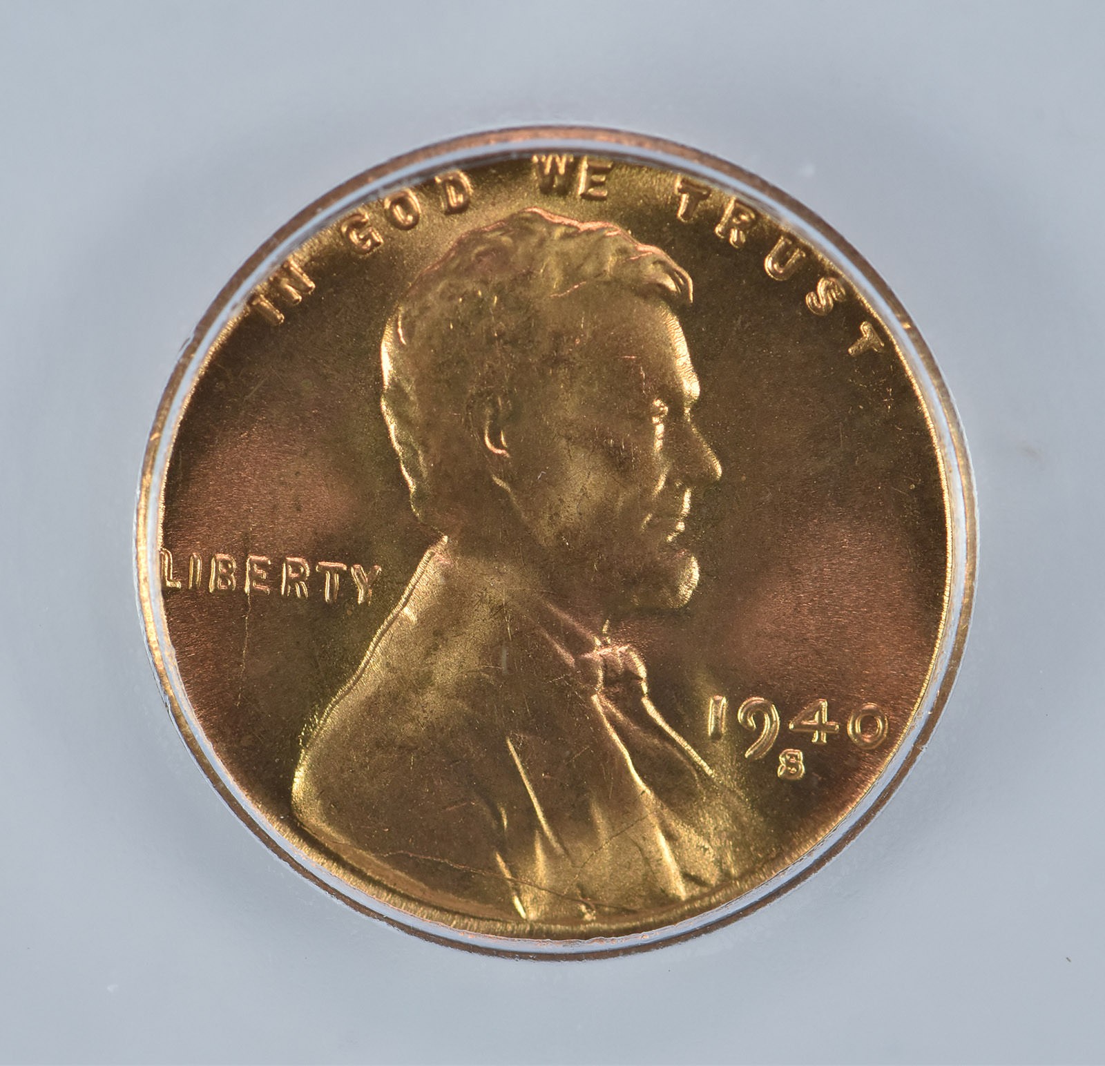 1940-S Lincoln Wheat Cent MS66 RD ICG