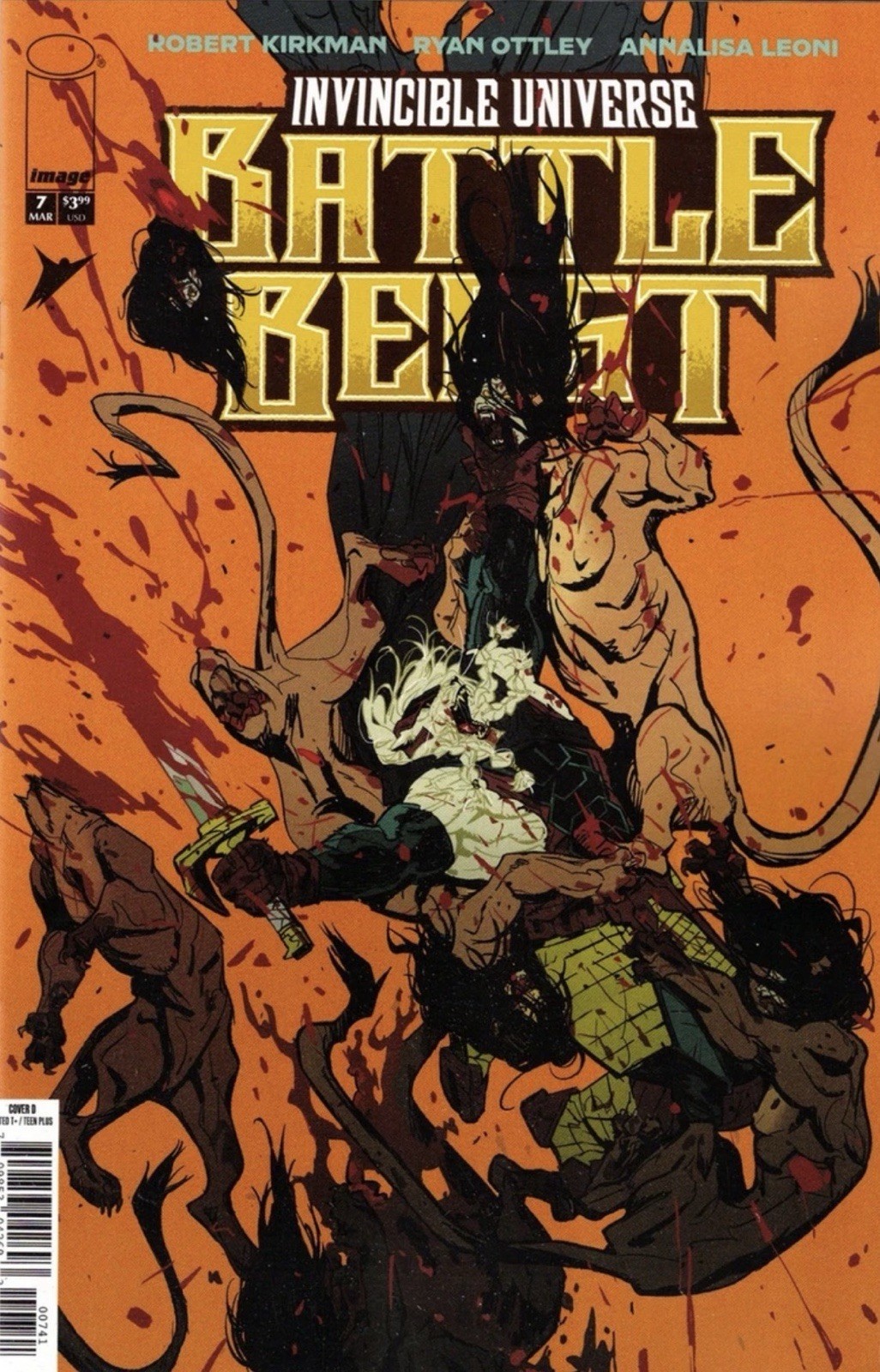 INVINCIBLE UNIVERSE BATTLE BEAST #7- 1:25 ROSSI GIFFORD VARIANT- IMAGE