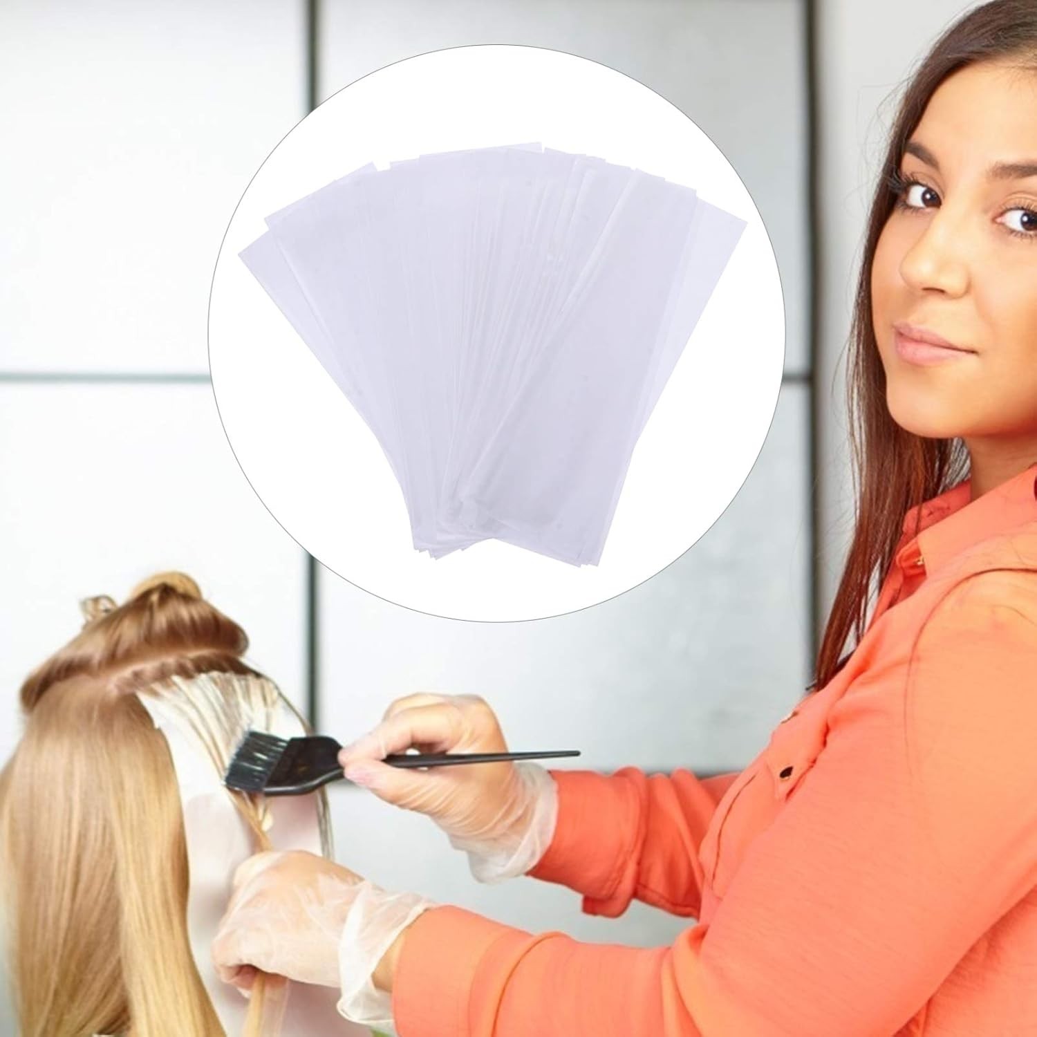 200 Sheets Hair Dye Paper Release Salon Tool Hairdressing Tool...