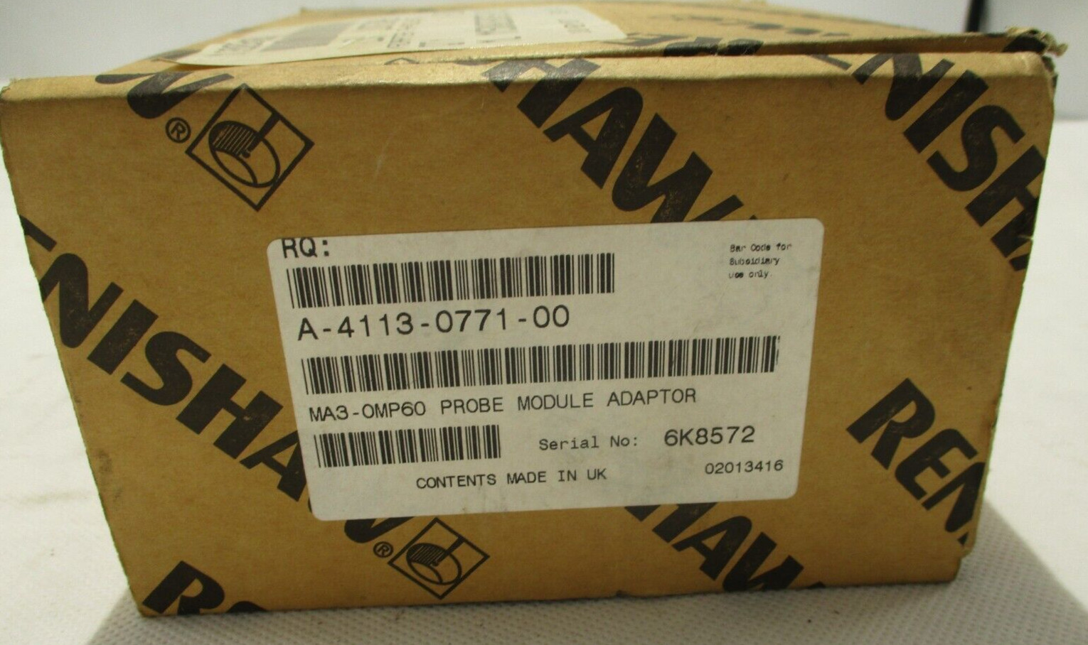 NEW RENISHAW A4113-0771-00 MA3 OMP60 PROBE MODULE ADAPTOR