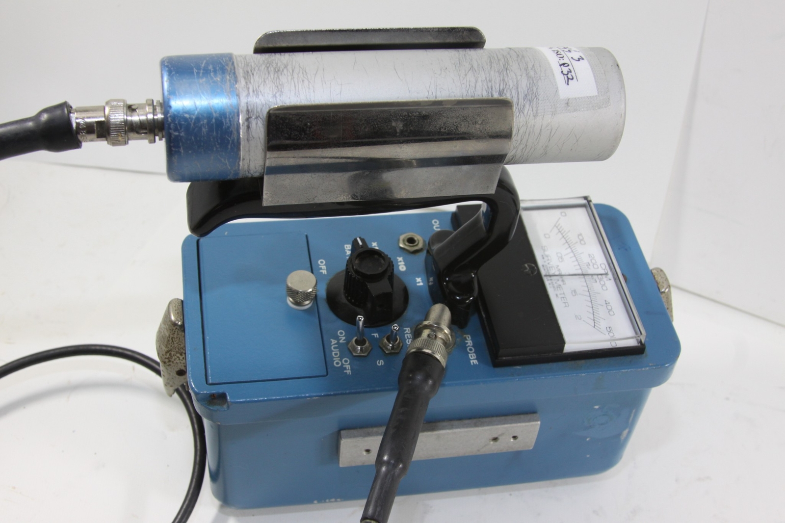 Wm B JOHNSON GSM 10-S GEIGER COUNTER/SURVEY METER w GP-200 PROBE tested working